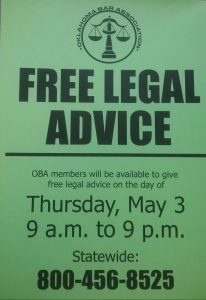 Free Legal Advice May 3, 2018
