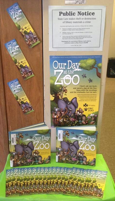 Our Day at the Zoo Book Display